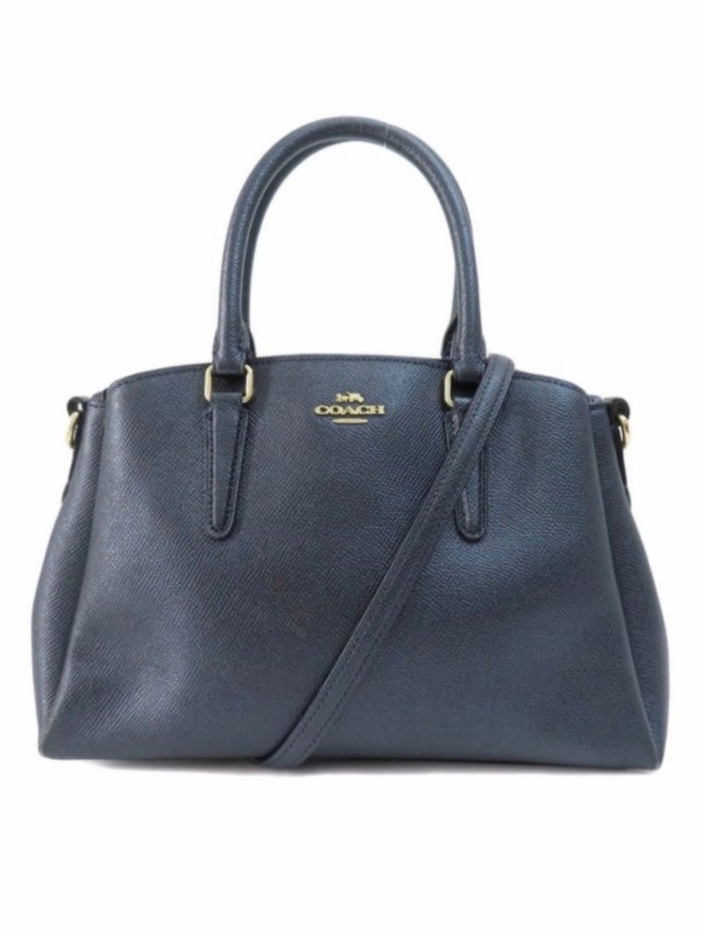 Coach blue Leather Shoulder Bag